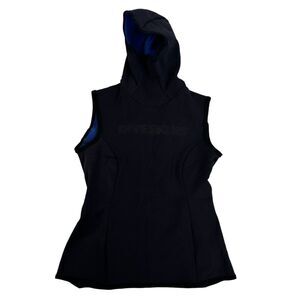 VTG Diveskins by Oztex Black Hooded Dive Vest Top Scuba Women's Size Small S